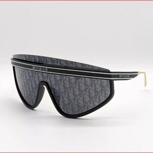 NWT DiorClub M2U Matte Navy Blue Shield Sunglasses - Unisex Dior Oblique